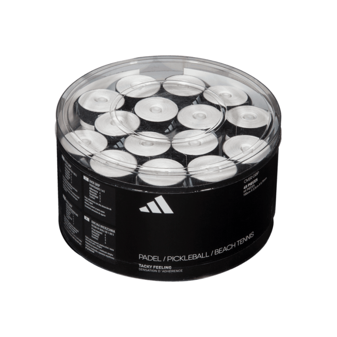 Adidas Box of 45 White padelio overgripai – PadelPop