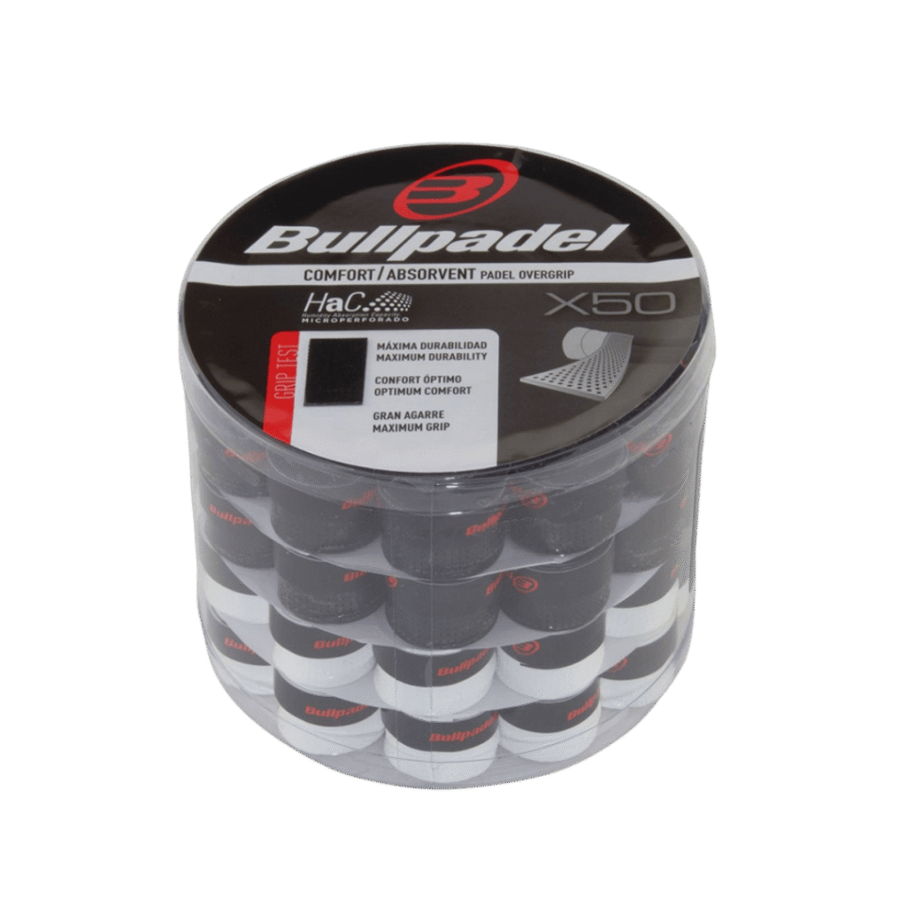 Bullpadel Comfort/Absorvent Box of 50 padelio overgripai – PadelPop