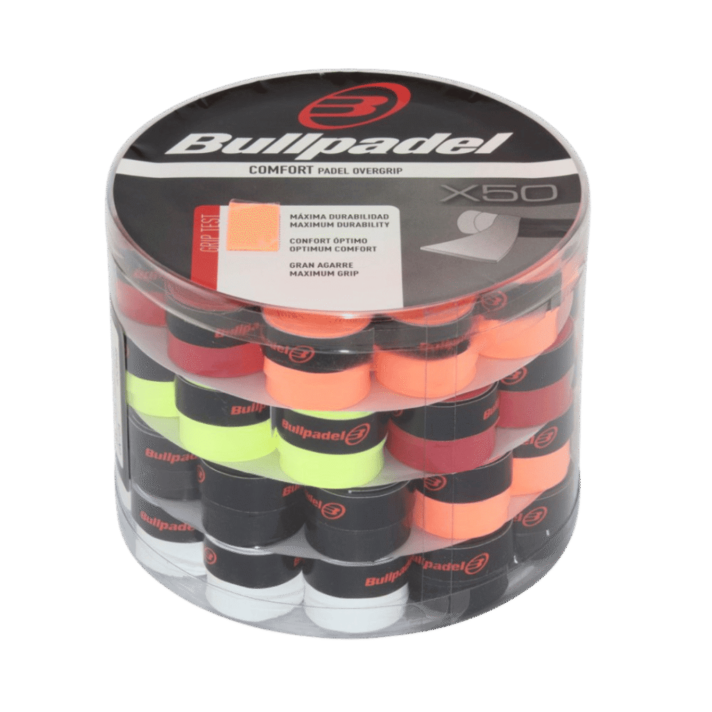 Bullpadel Comfort Box of 50 padelio overgripai – PadelPop