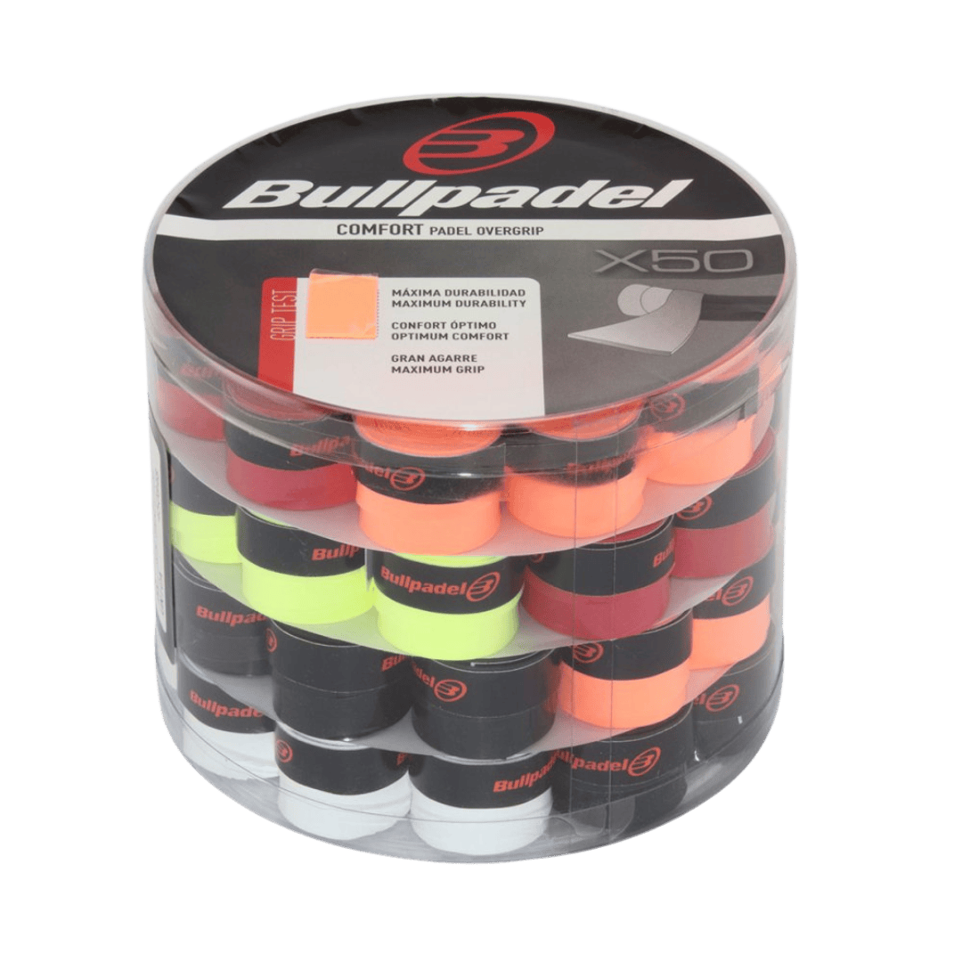 Bullpadel Comfort Box Of 50 Padelio Overgripai Padel Pop