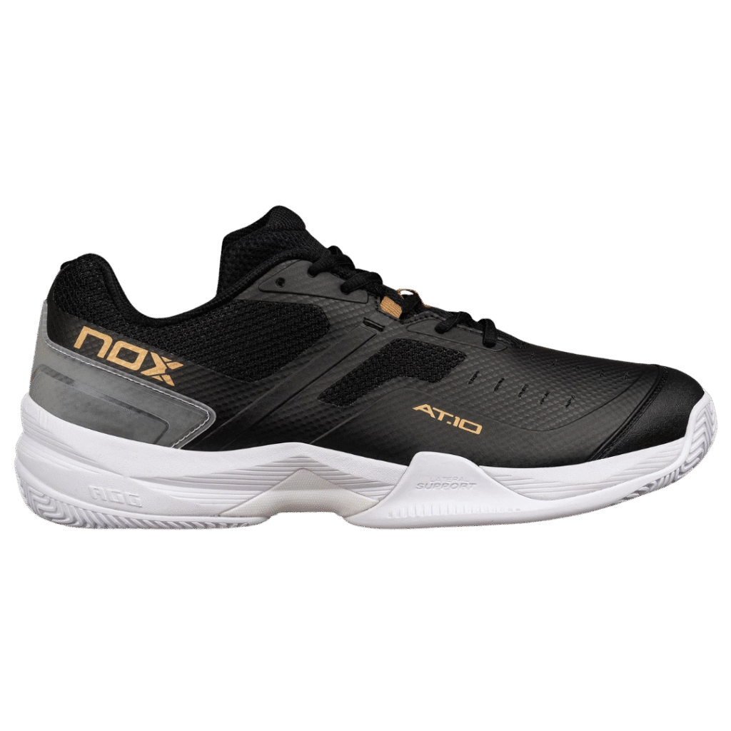 Nox AT10 Pro Black/Gold padelio batai – PadelPop