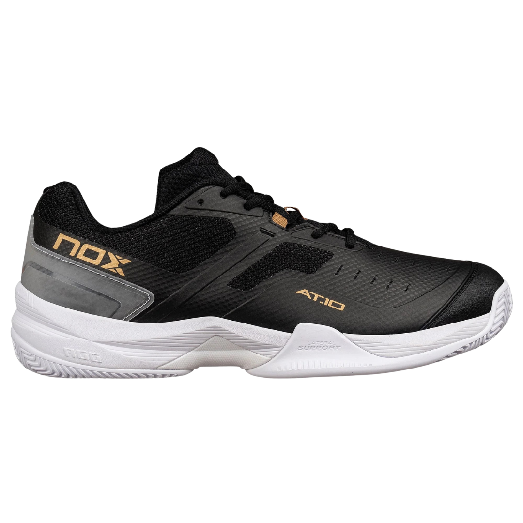 Nox AT10 Pro Black/Gold padelio batai – PadelPop