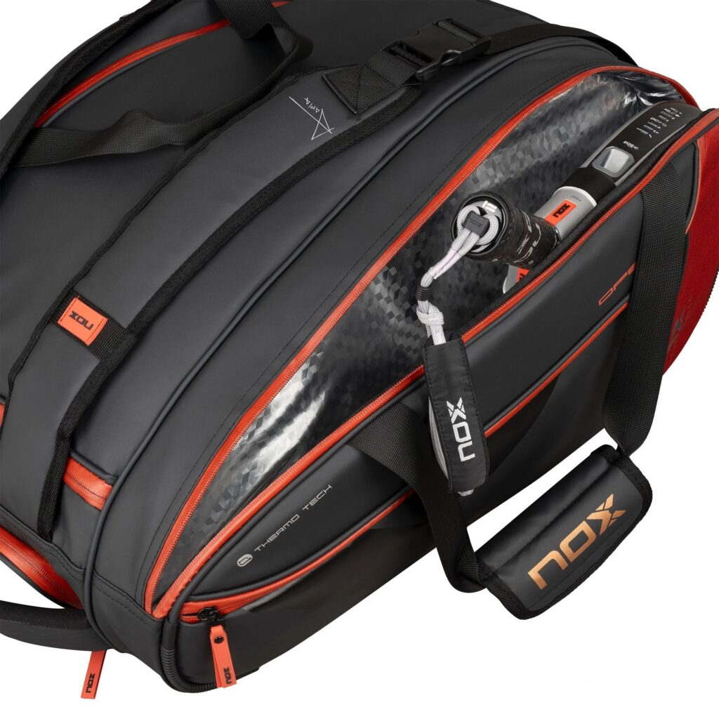 NOX Luxury Open Series Red/Black RacketBag