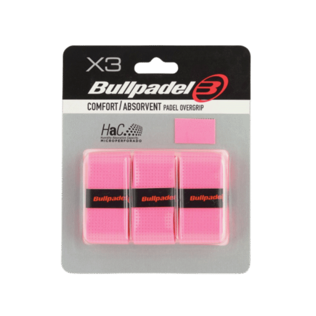 Bullpadel Comfort/Absorvent Pink Padelio Overgripai Padel Pop