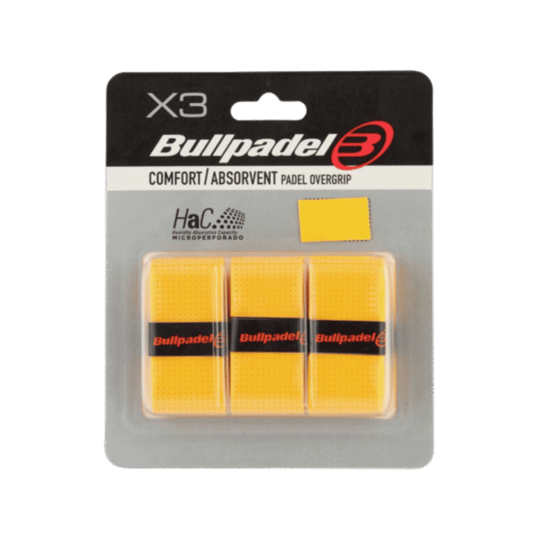 Bullpadel Comfort/Absorvent Yellow Padelio Overgripai Padel Pop