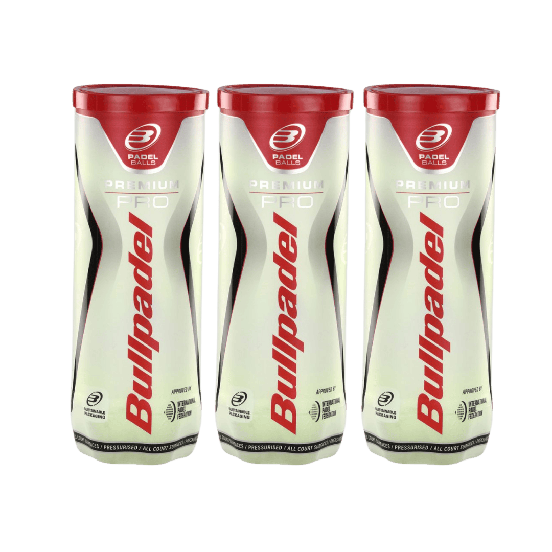 Bullpadel Premium Pro Pack of 3 padelio kamuoliukai – PadelPop