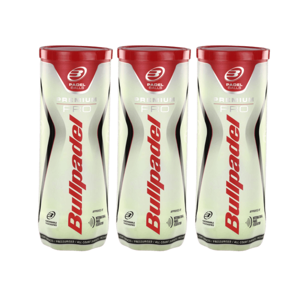 Bullpadel Premium Pro Pack of 3 Padelio Kamuoliukai Padel Pop