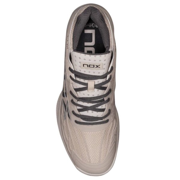Nox AT10 Lux Feather Grey/Raven Padelio Batai vaizdas iš viršaus