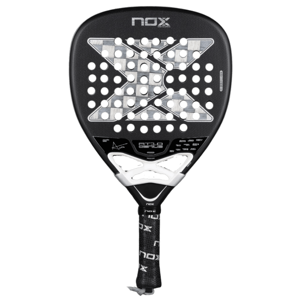 Nox AT10 Luxury Genius Attack 18K padelio raketė – PadelPop