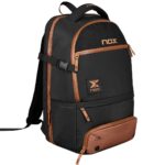 Nox Luxury Series Black/Brown Padelio Kuprinė vaizdas iš priekio