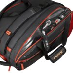 Nox Luxury Series Black/Red Padelio Krepšys talpus vidus su termo ir batų skyriumi