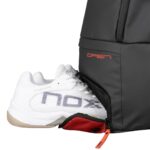 Nox Luxury Series Black/Red Padelio Kuprinė su batų skyriumi