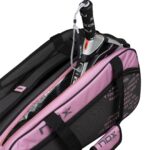 Nox Street Series Grey/Pink Padelio Krepšys skyrių detalė su rakete