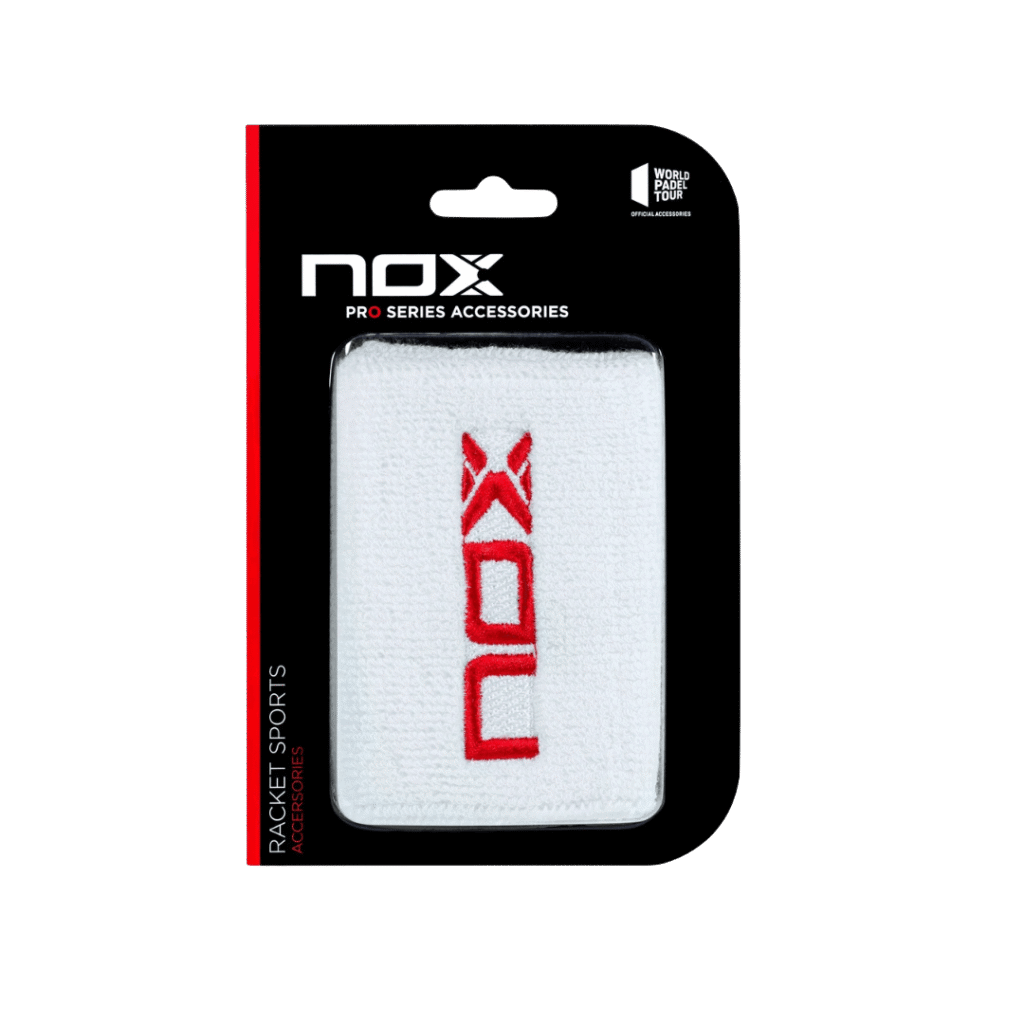 Nox White Red Riešinė Padel Pop