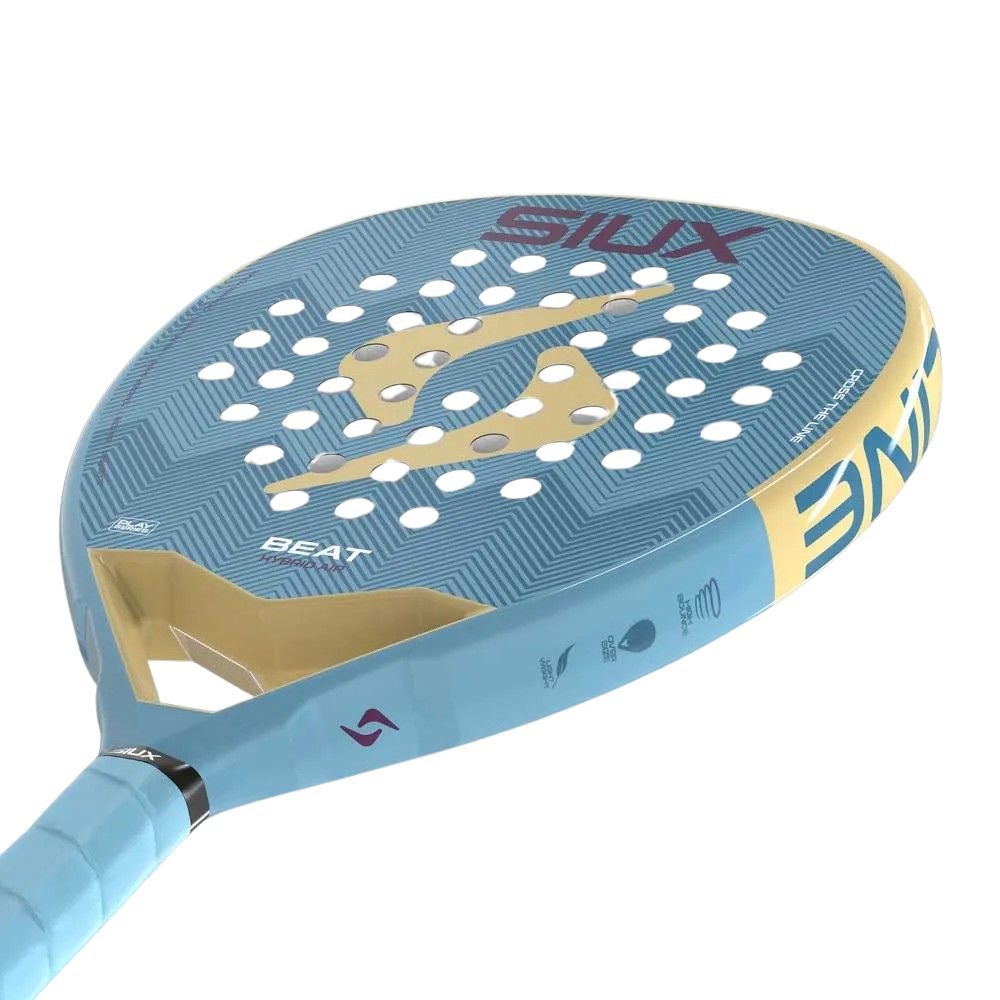 Siux Beat Hybrid Air 2026 Padelio rakete kampinis vaizdas