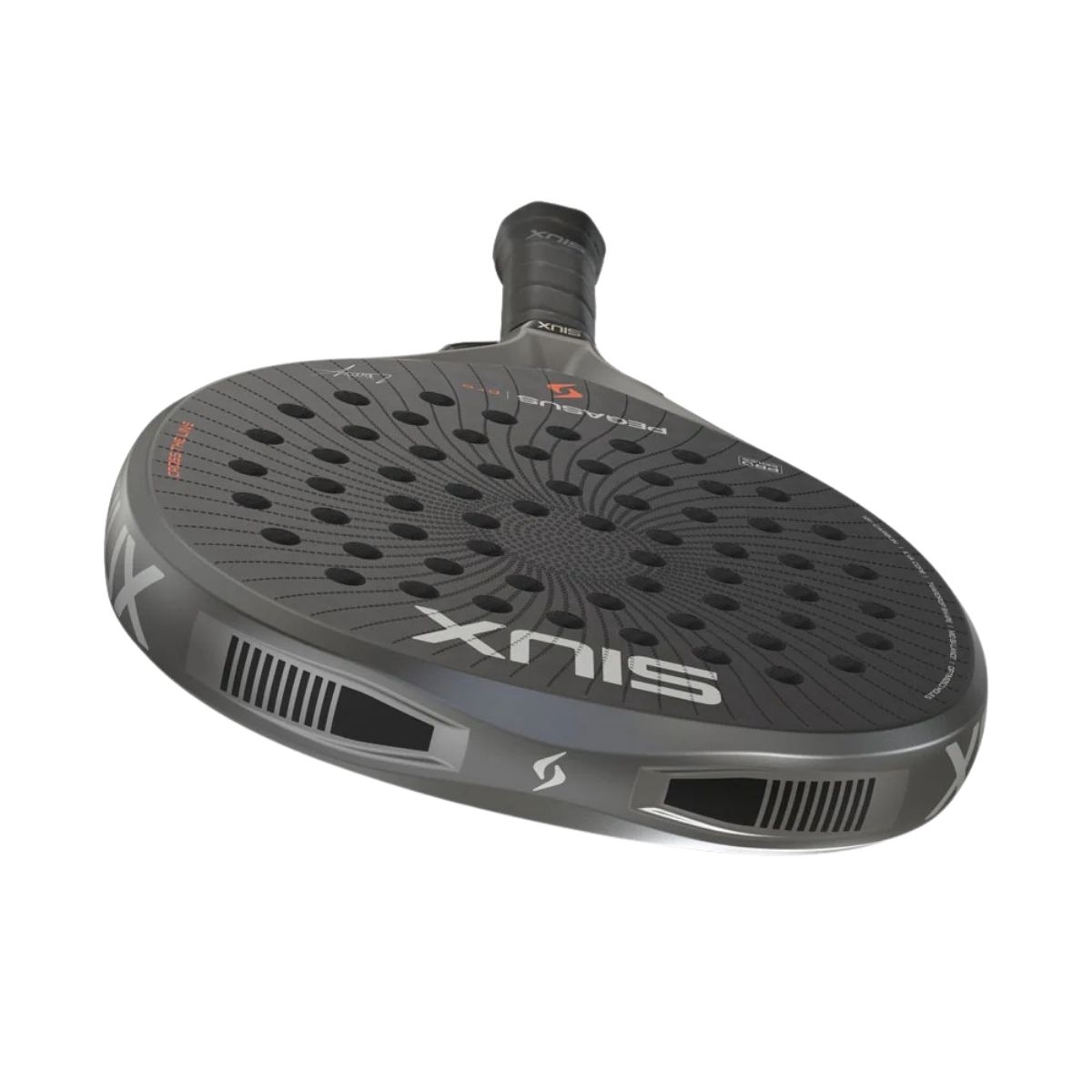 Siux Pegasus Pro Storm Grey 2026 – viršutinis raketės vaizdas