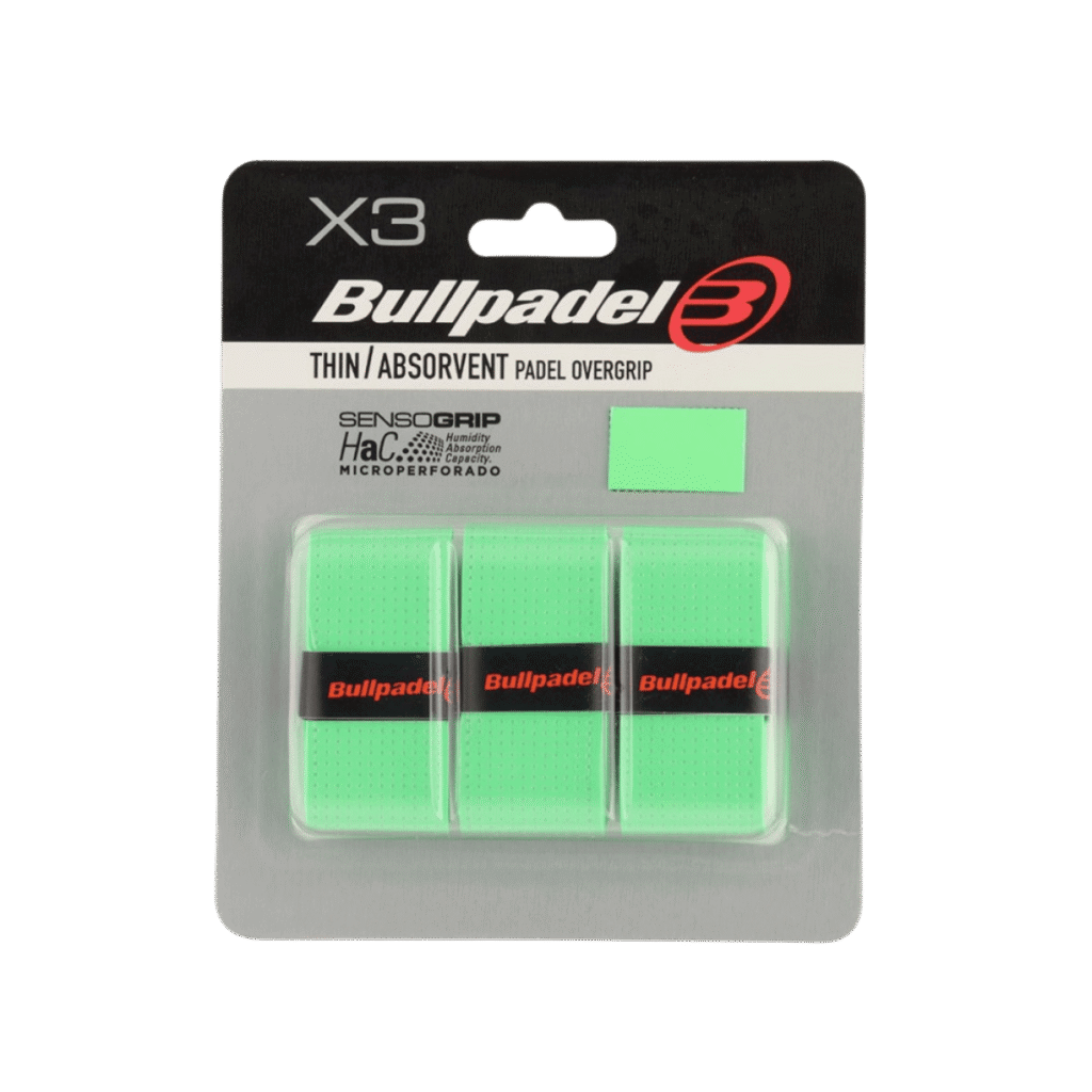 Bullpadel Thin Absorvent Green Padelio Overgripai Padel Pop