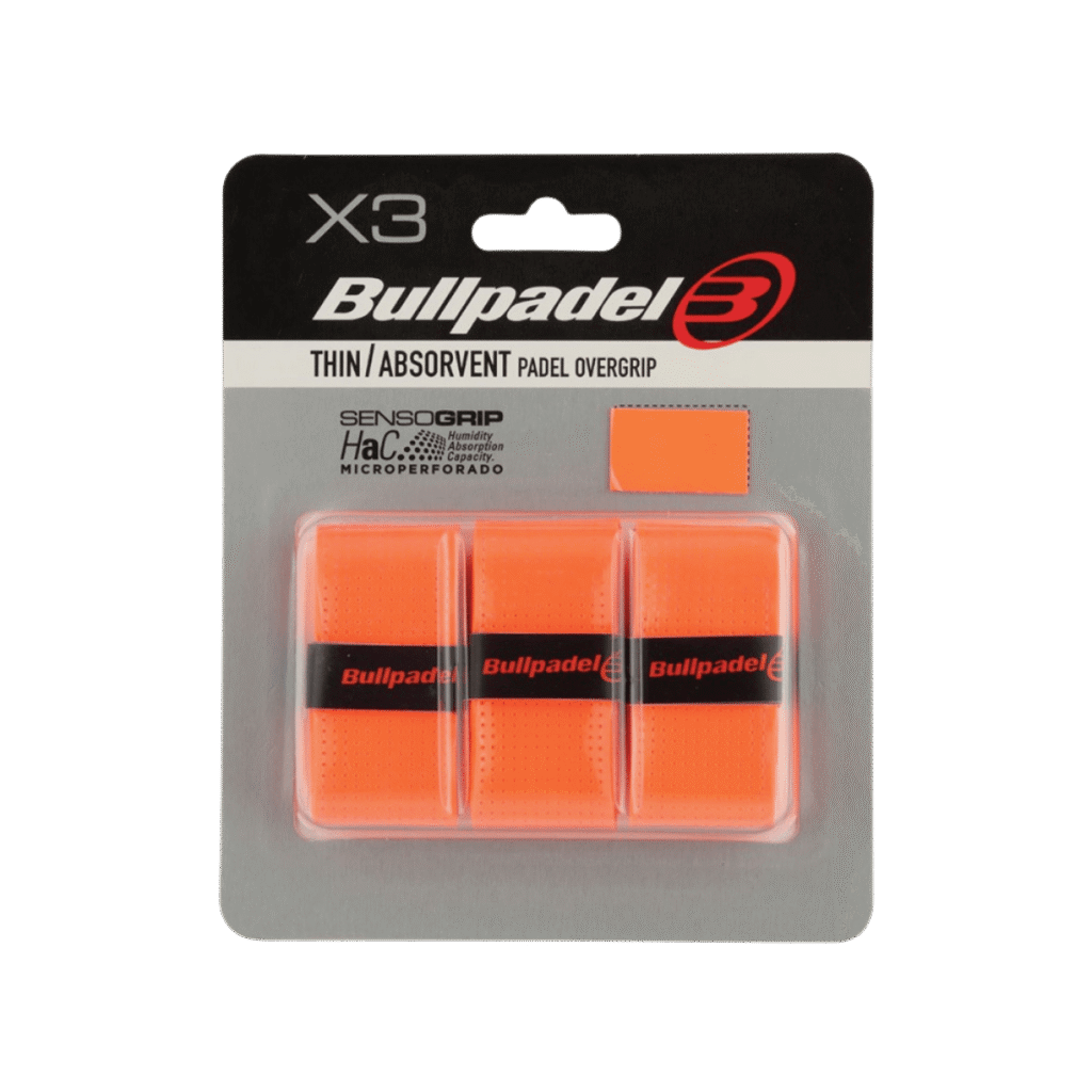 Bullpadel Thin Absorvent Orange Padelio Overgripai Padel Pop