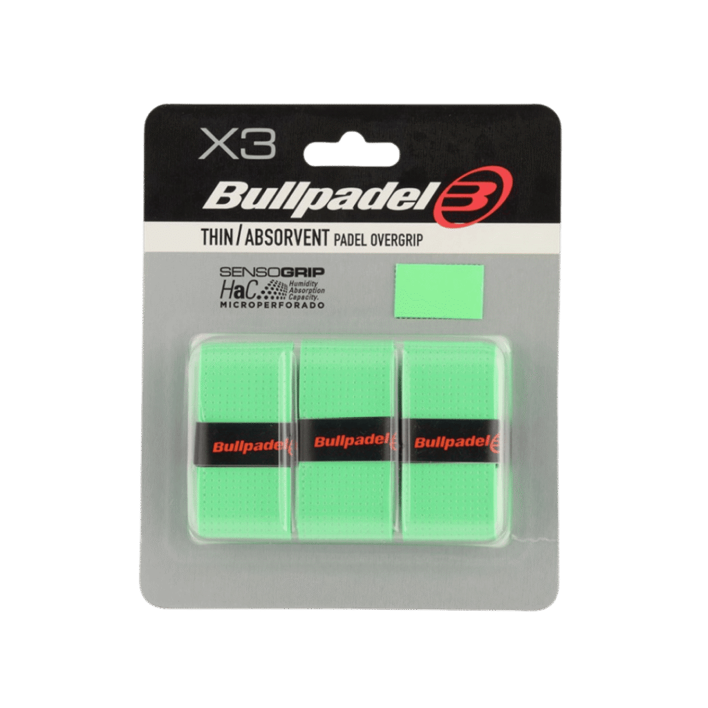 Bullpadel Thin/Absorbent Green padelio overgripai – PadelPop