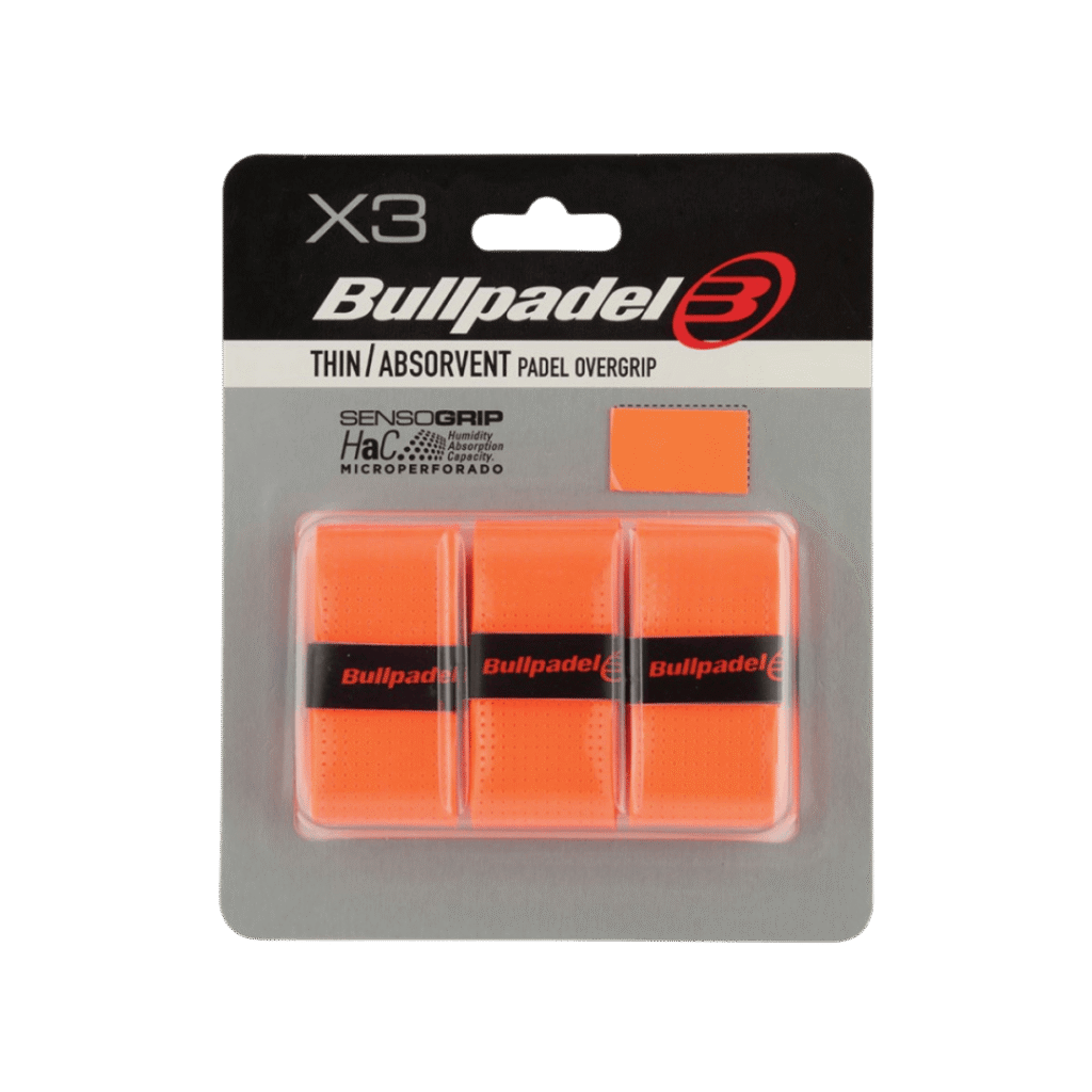 Bullpadel Thin/Absorbent Orange padelio overgripai – PadelPop