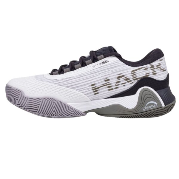Bullpadel Hack Vibram 25V White Padelio Batai vaizdas iš šono