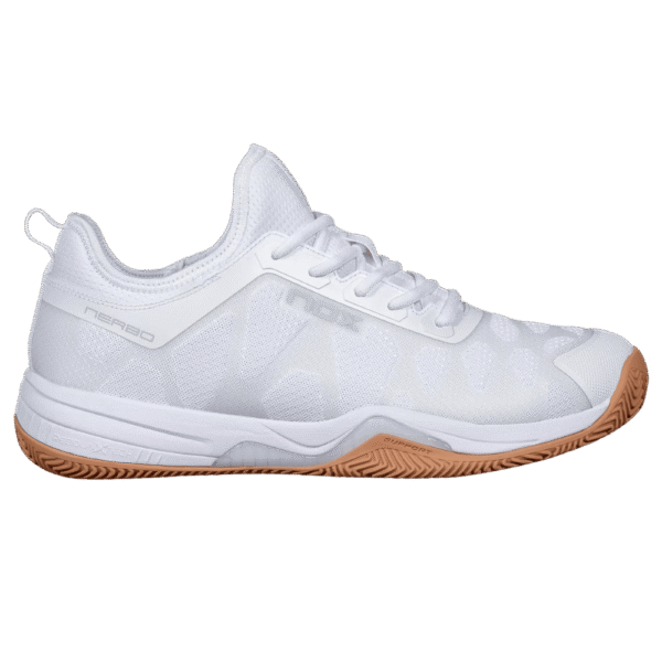 Nox Nerbo White/Gum Rubber Padelio Batai Padel Pop