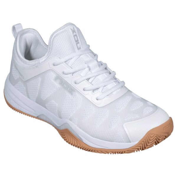Nox Nerbo White/Gum Rubber Padelio Batai vaizdas iš priekio