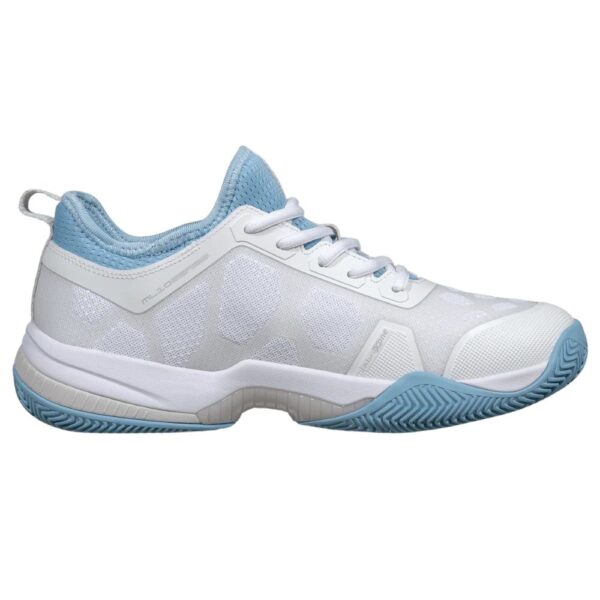 Nox Nerbo White/Sky Blue Padelio Batai vaizdas iš šono