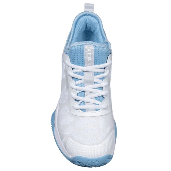 Nox Nerbo White/Sky Blue Padelio Batai vaizdas iš viršaus