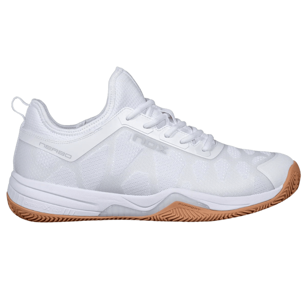 Nox Nerbo White/Gum Rubber Padelio Batai – PadelPop