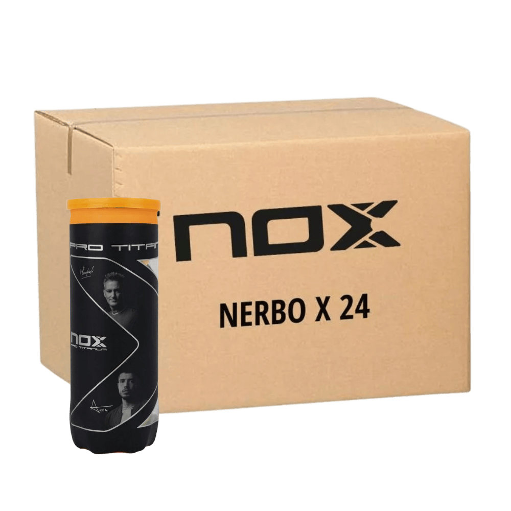 Nox Pro Titanium Box Of 24 Padelio Kamuoliukai – PadelPop