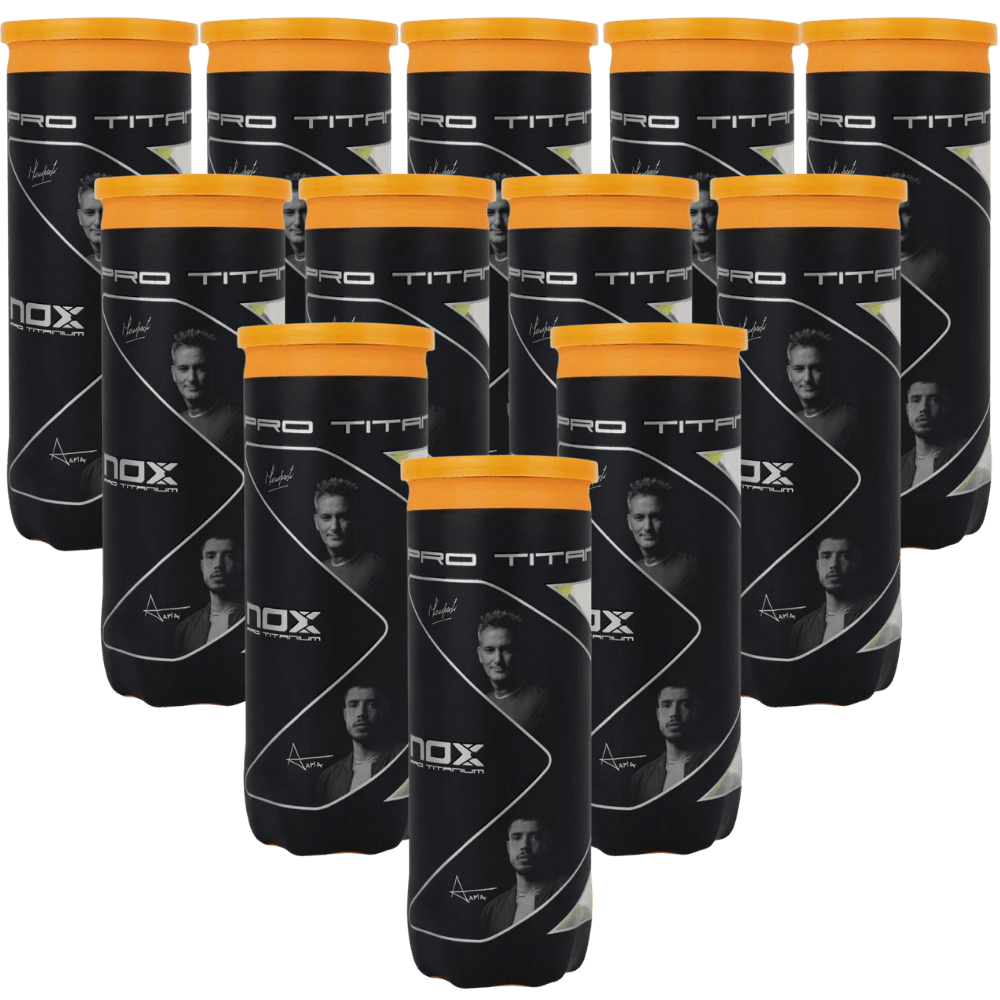 Nox Pro Titanium Pack of 12 Padelio Kamuoliukai Padel Pop