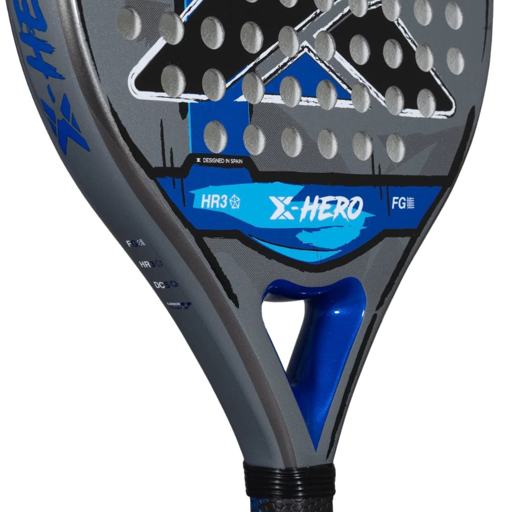 Nox X Hero Blue Padelio rakete detale