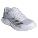 Adidas CourtQuick White/Silver Padelio Batai šoninis vaizdas išorinė pusė
