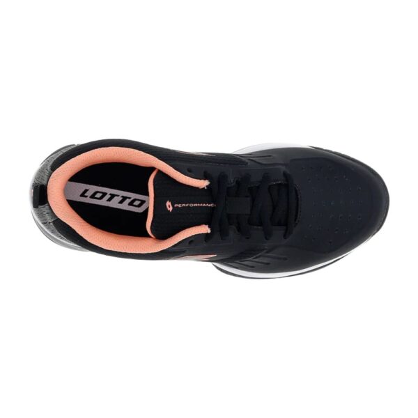 Lotto Superrapida 400 W Black/Pink Padelio Batai vaizdas iš viršaus