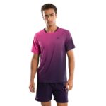 Nox Pro Blackberry Rose Degraded marškinėliai dėvimi modelio iš priekio