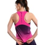 Nox Pro Blackberry Rose Degraded tank top marškinėliai dėvimi modelio iš galo