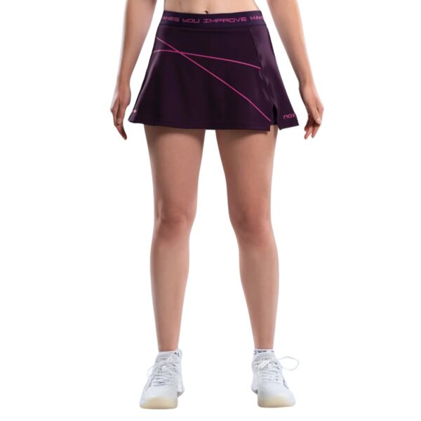 Nox Pro Deep Purple sijonas dėvimas modelio iš priekio