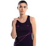 Nox Pro Deep Purple tank top marškinėliai detalė iš arti