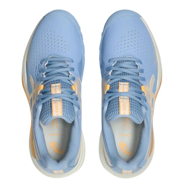 Asics Gel-Challenger 15 Padel Blue Woman padelio batai iš viršaus