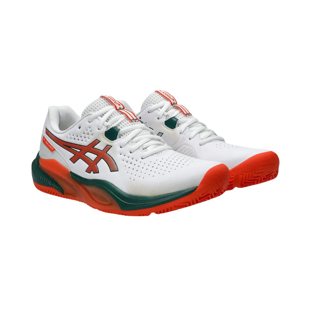 Asics Gel-Challenger 15 Padel White Green padelio batai iš priekio