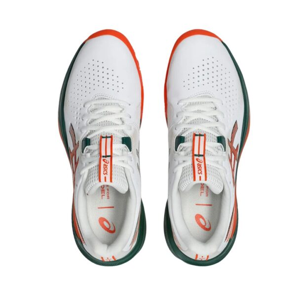 Asics Gel-Challenger 15 Padel White Green padelio batai iš viršaus