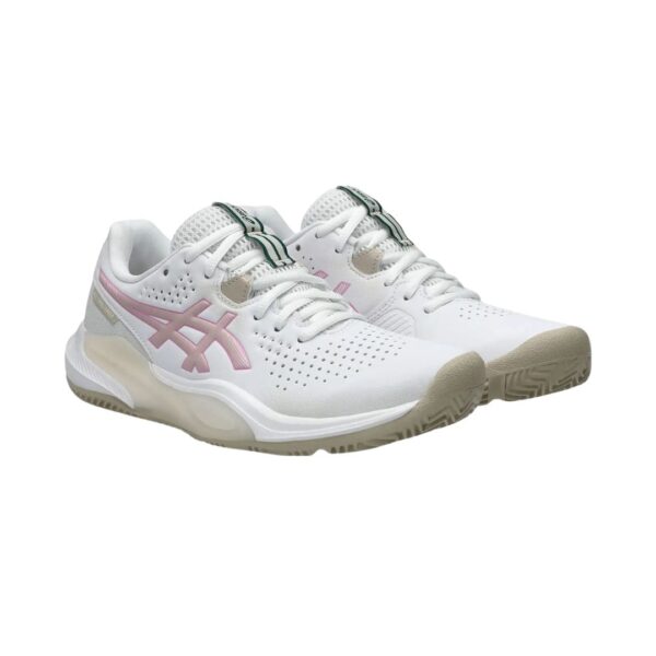 Asics Gel-Challenger 15 Padel White Woman padelio batai iš priekio