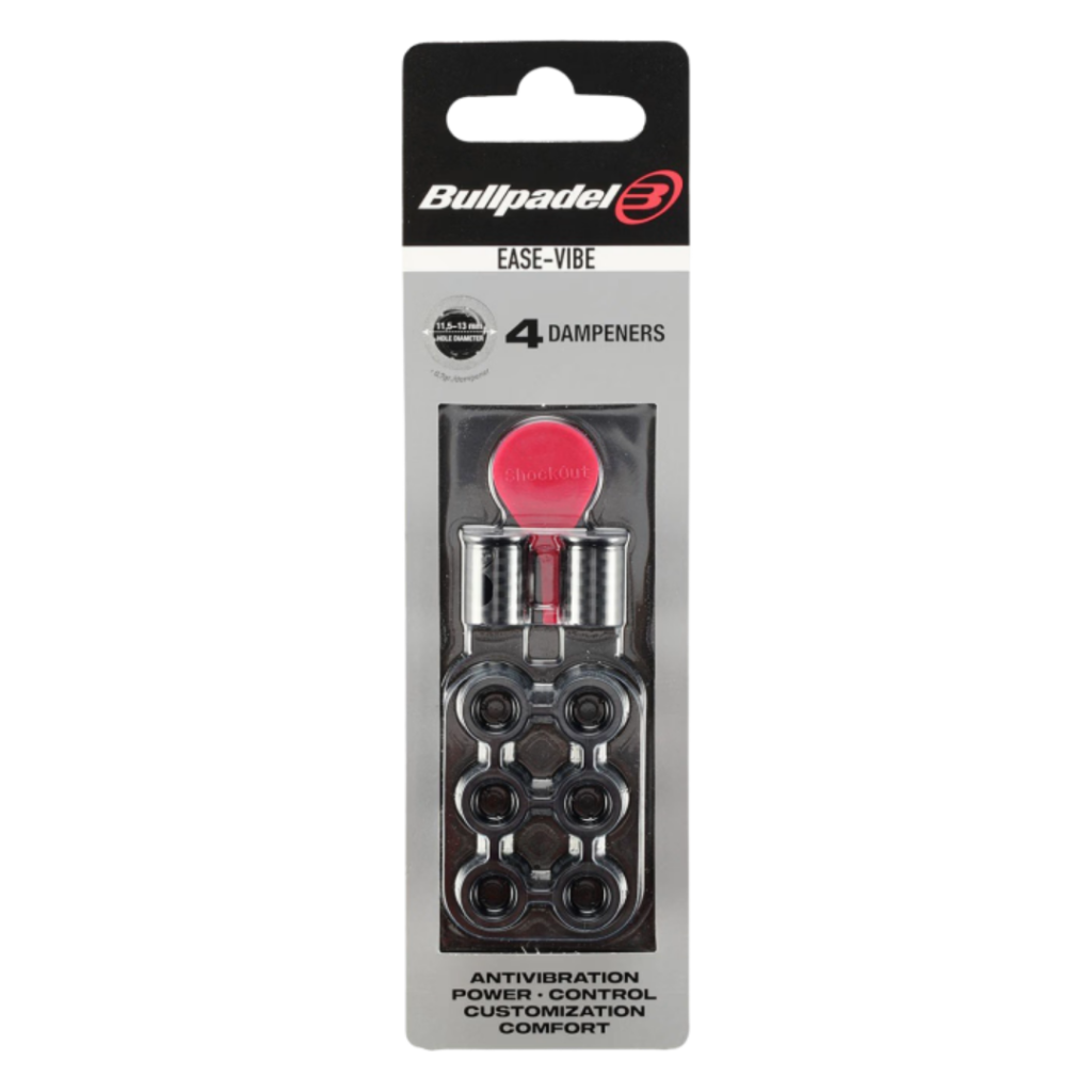 Bullpadel Ease Vibe Black Vibraciju Slopintuvai