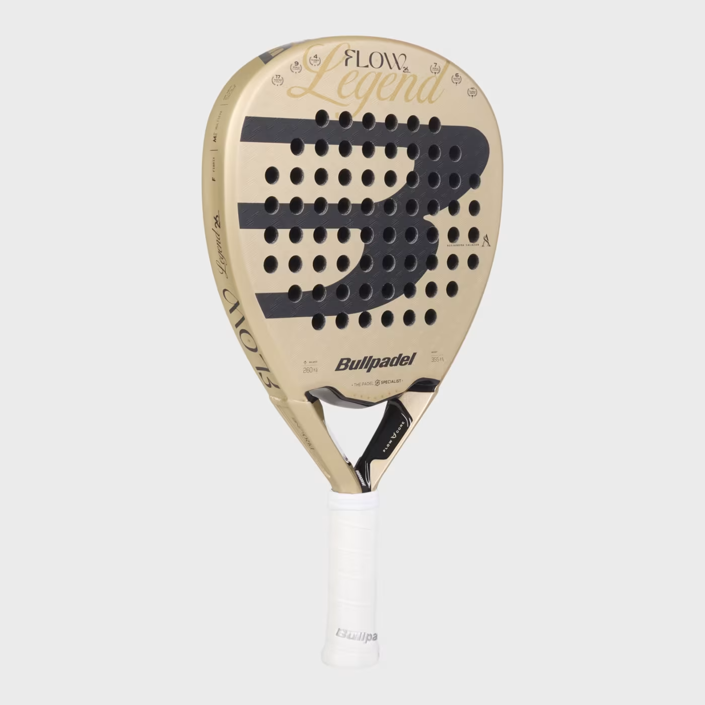 Bullpadel Flow Legend 27 padelio raketė iš priekio