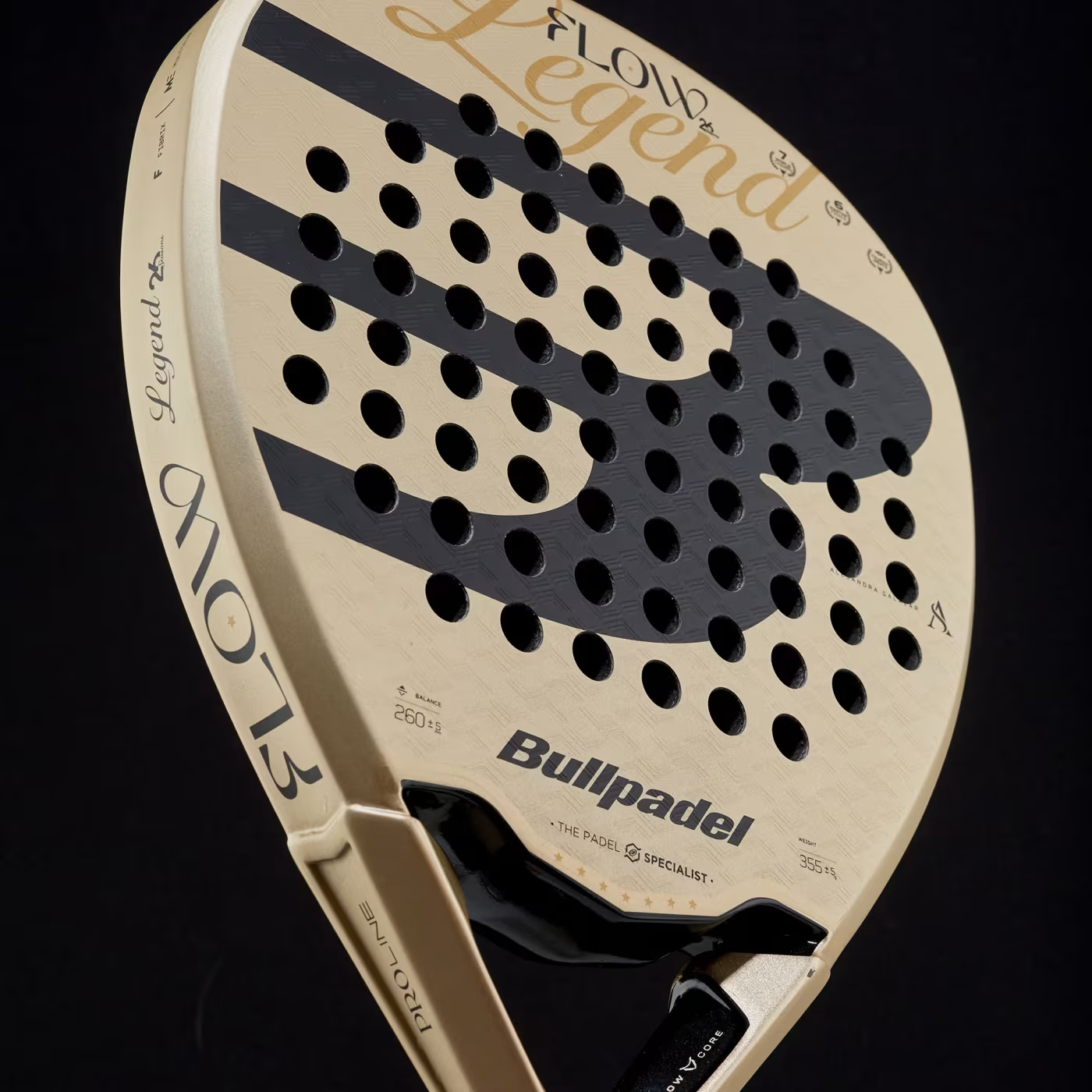 Bullpadel Flow Legend 27 padelio raketės širdis