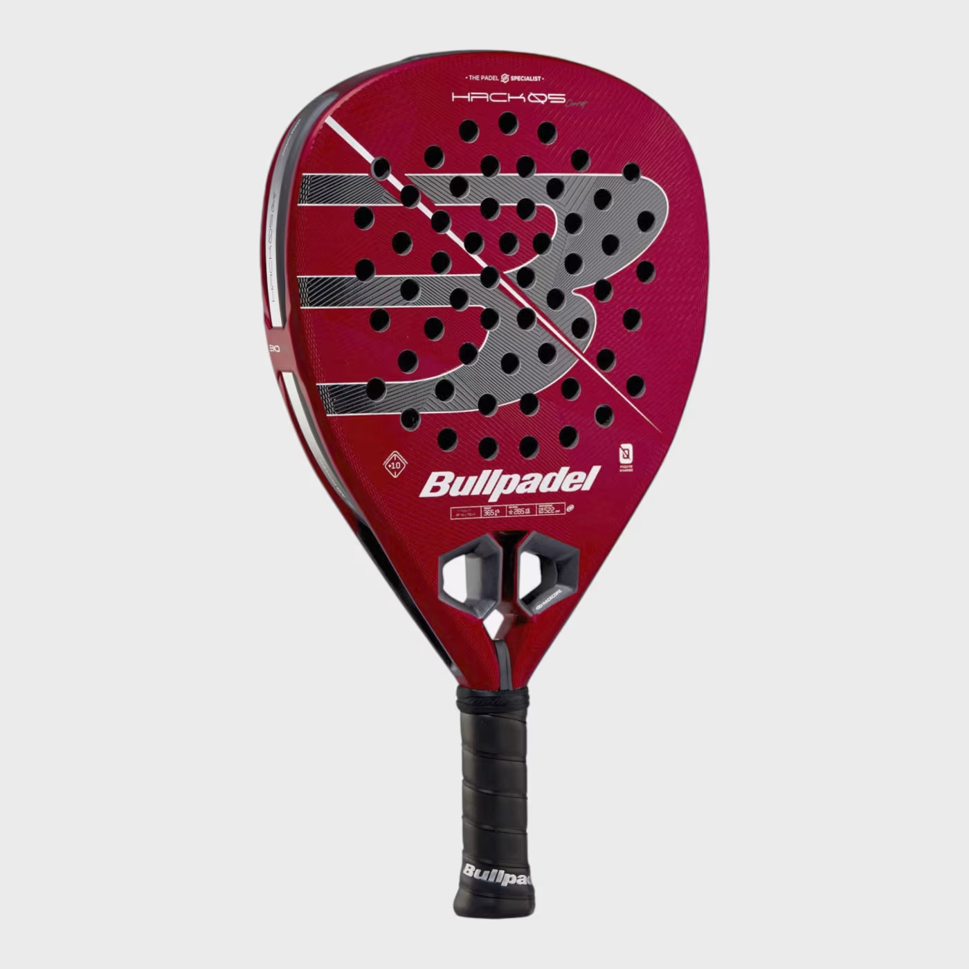 Bullpadel Hack 05 CMF 27 padelio raketė iš priekio