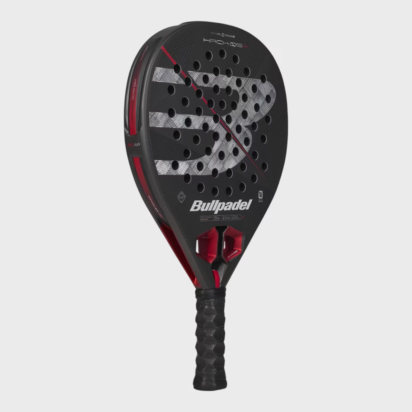 Bullpadel Hack 05 Hybrid 27 padelio raketė iš priekio
