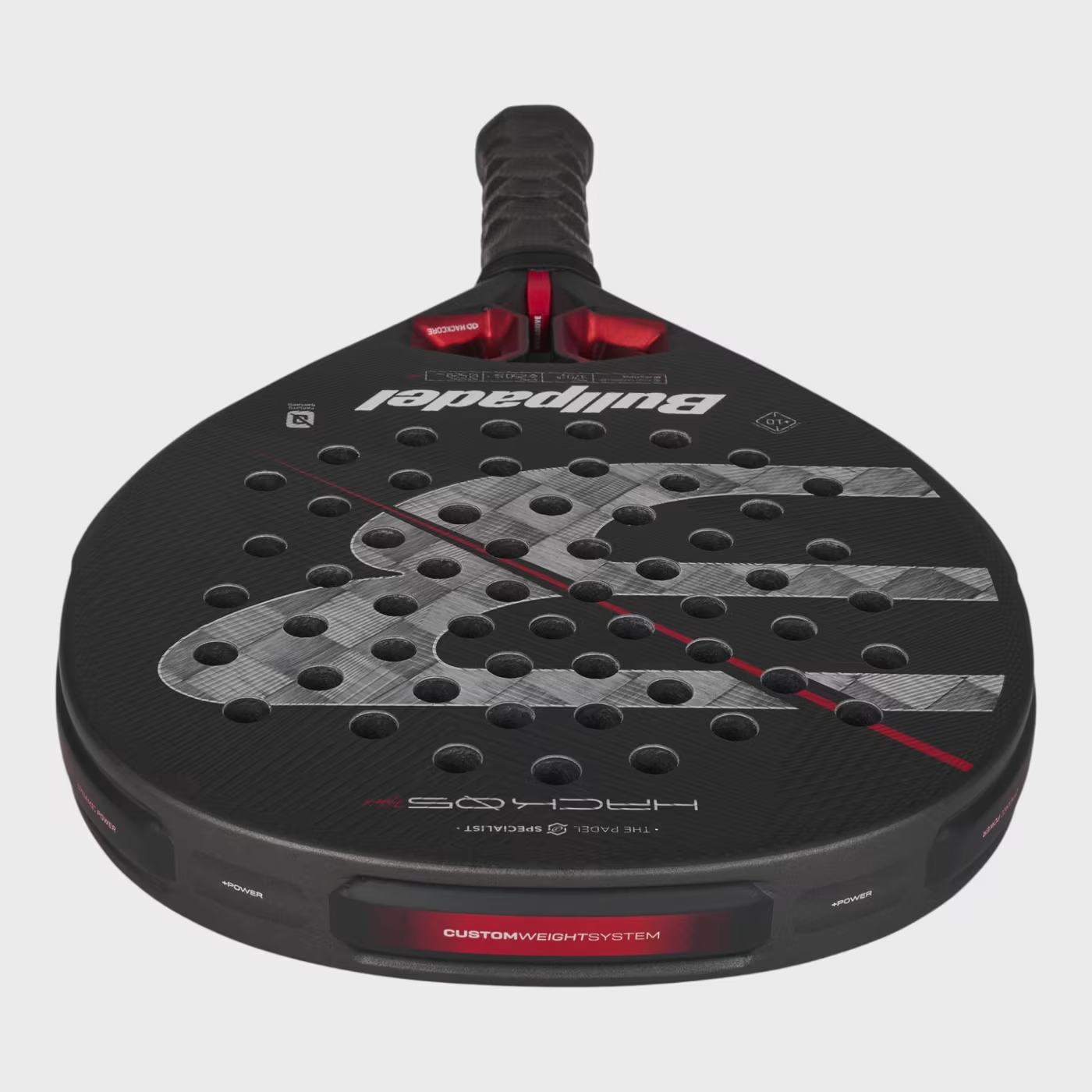 Bullpadel Hack 05 Hybrid 27 padelio raketės paviršius