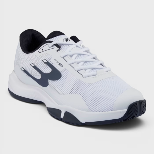 Bullpadel Hybrid Fly 26I White/Navy Blue padelio batai iš šono